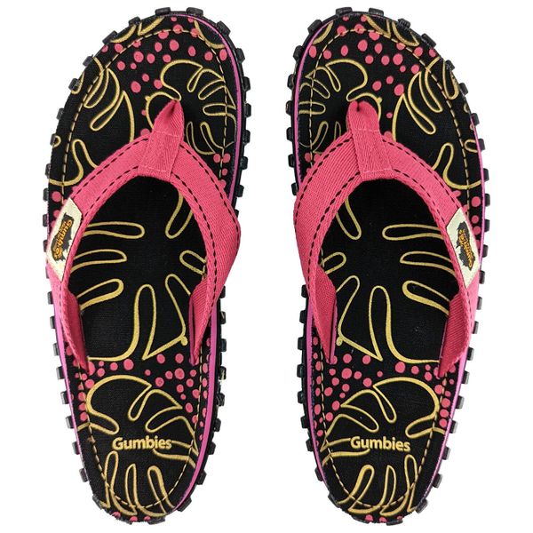 Japonki damskie GUMBIES ISLANDER FLIP-FLOPS. Czarne klapki Gumbies, bez wzorów, bez obcasa. Za 89.99 zł.