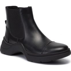 Sztyblety ANN MEX - 0537 01S Czarny. Czarne botki Ann Mex, bez wzorów, ze skóry, bez obcasa, bez zapięcia. Za 349.00 zł.