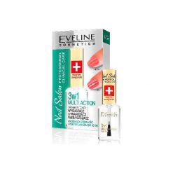 Eveline Nail Salon Lakier odżywka 3w1 wzmacniająco-nabłyszczająca 12ml. Pielęgnacja paznokci Eveline. Za 12.99 zł.