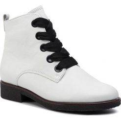 Botki GABOR - 92.705.50 Weiss (Micro). Białe botki Gabor, bez wzorów, z materiału, bez obcasa, na obcasie, bez zapięcia. W wyprzedaży za 299.00 zł.