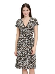 Vera Mont Sukienka w kolorze kremowo-jasnobrązowym rozmiar: 46. Brązowe sukienki Vera Mont, bez wzorów, bez kołnierzyka, bez ramiączek, mini, kopertowe. Za 173.99 zł.