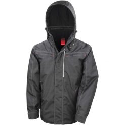 Parka Result Robuste "effet Denim". Czarne parki RESULT, m, z denimu, bez kaptura. Za 251.15 zł.