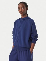 Adidas Bluza Soft Lux KR2747 Niebieski Loose Fit. Niebieskie bluzy Adidas, xl, bez wzorów, z syntetyku, bez kaptura. Za 349.99 zł.