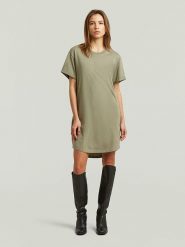 G-Star Sukienka w kolorze khaki rozmiar: XXL. Brązowe sukienki G-Star, na co dzień, xxl, bez wzorów, z bawełny, retro, bez kołnierzyka, bez ramiączek, midi, proste. Za 168.46 zł.