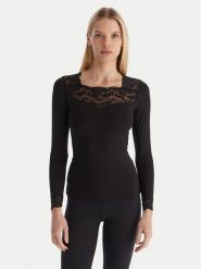 Ysabel Mora Bielizna termoaktywna górna 70005 Czarny Slim Fit. Czarna koszule nocne YSABEL MORA, s, bez wzorów, z syntetyku, sportowe, bez ramiączek. Za 129.99 zł.