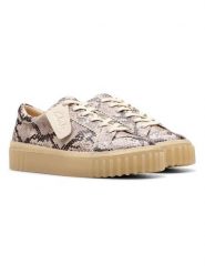Clarks Skórzane sneakersy "Mayhill Walk" w kolorze szaro-beżowym rozmiar: 39,5. Brązowe trampki Clarks, bez wzorów, ze skóry, bez zapięcia. Za 281.76 zł.