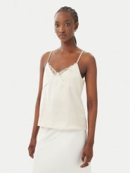 ONLY Top Faraya 15380254 Beżowy Regular Fit. Brązowe topy Only, s, bez wzorów, z syntetyku, bez kołnierzyka, bez ramiączek. Za 99.99 zł.