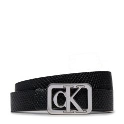 Pasek Damski Calvin Klein Jeans. Czarne paski Calvin Klein Jeans, bez wzorów, z jeansu. Za 169.99 zł.