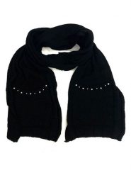 MILANO AMOUR Szal w kolorze czarnym z dodatkiem wełny - 230 x 25 cm rozmiar: onesize. Czarne szaliki MILANO AMOUR, bez wzorów, z materiału. Za 138.87 zł.