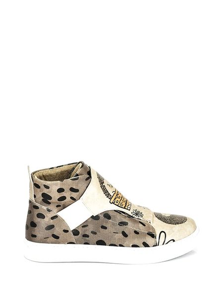 Streetfly Sneakersy w kolorze beżowo-czarnym rozmiar: 39. Brązowe trampki Streetfly, bez wzorów, z materiału, za kostkę, bez zapięcia. Za 169.26 zł.