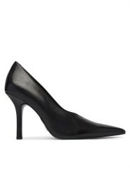 Patrizia Pepe Szpilki 8Z0106/L048-K103 Czarny. Czarne szpilki Patrizia Pepe, bez wzorów, ze skóry, bez obcasa, na szpilce, bez zapięcia. Za 1,269.00 zł.