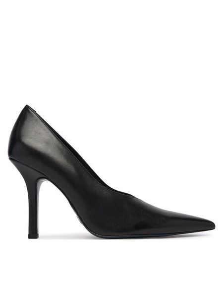 Patrizia Pepe Szpilki 8Z0106/L048-K103 Czarny. Czarne szpilki Patrizia Pepe, bez wzorów, ze skóry, bez obcasa, na szpilce, bez zapięcia. Za 1,269.00 zł.