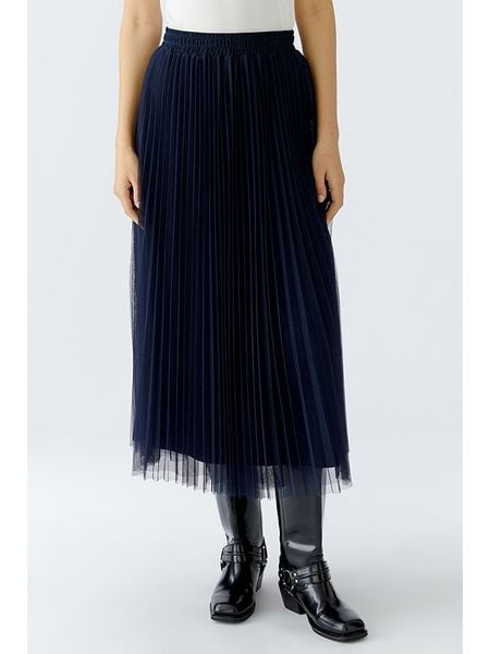 Oui Spódnica w kolorze granatowym rozmiar: 34. Niebieskie spódnice Oui, bez wzorów, midi. Za 174.84 zł.