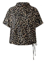 Miss Lagotte Koszulka w kolorze beżowo-czarnym rozmiar: 40. Brązowe bluzki Miss Lagotte, bez wzorów, bez kołnierzyka, bez ramiączek. Za 158.10 zł.