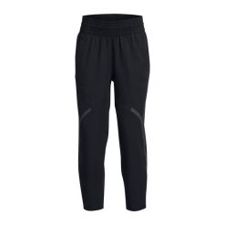 Spodnie treningowe damskie Under Armour Unstoppable Ankle. Czarne spodnie dresowe Under Armour, s, bez wzorów, na fitness i siłownię. Za 426.10 zł.