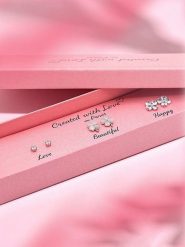 Created with Love 3-częściowy zestaw kolczyków-wkrętek "Diva" z cyrkoniami rozmiar: onesize. Szare kolczyki Created with Love, z cyrkonią, srebrne. Za 56.99 zł.