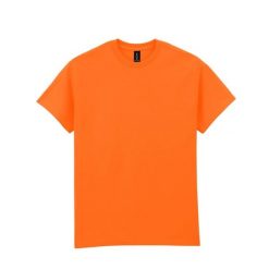 Ultra Bawełniana Koszulka Unisex Dla Dorosłych. Brązowe bluzki GILDAN, xl, bez wzorów, z bawełny, sportowe, bez kołnierzyka, bez ramiączek. Za 61.99 zł.