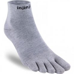 Skarpetki Injinji Liner Mini-Crew. Szare skarpety Injinji, bez wzorów. Za 70.30 zł.