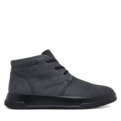 Botki ECCO. Szare botki ecco, bez wzorów, bez obcasa, na płaskiej podeszwie, bez zapięcia. Za 599.99 zł.