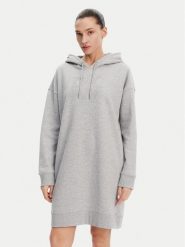 DKNY Sukienka dzianinowa DP5D4884 Szary Relaxed Fit. Szare sukienki DKNY, xs, bez wzorów, z bawełny, bez kołnierzyka, bez ramiączek. Za 119.99 zł.