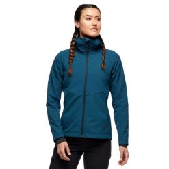 Bluza turystyczna rozpinana damska Black Diamond Element Hoody. Niebieskie bluzy sportowe Black Diamond, m, bez wzorów, bez kaptura. Za 479.99 zł.