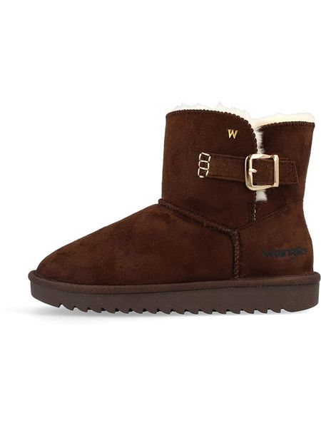 Wrangler Botki zimowe "Elsa" w kolorze brązowym rozmiar: 40. Brązowe botki Wrangler, na zimę, bez wzorów, bez obcasa, bez zapięcia. Za 165.31 zł.