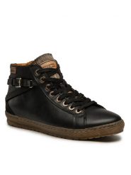 Pikolinos Botki 901-7312 Czarny. Czarne botki Pikolinos, bez wzorów, ze skóry, bez obcasa, na płaskiej podeszwie, bez zapięcia. Za 589.99 zł.