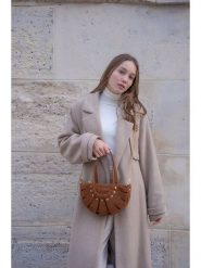 Maison héritage PARIS Skórzana torebka "Mini Sparti" w kolorze brązowym - 29 x 18 x 5 cm rozmiar: onesize. Brązowe torby na ramię Maison héritage PARIS, bez wzorów, z materiału, przez ramię, bez dodatków. Za 347.99 zł.