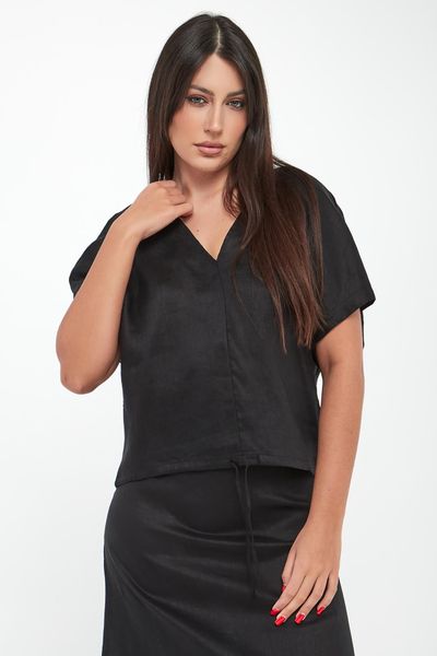 Bluzka damska lniana Dora ECOALF. Bluzki Ecoalf, xs, bez wzorów, bez kołnierzyka, bez ramiączek. W wyprzedaży za 329.25 zł.