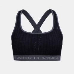 Damski Top Biustonosz Sportowy Under Armour Crossback Mid Print. Niebieskie obuwie sportowe Under Armour, bez zapięcia, na fitness i siłownię. Za 159.99 zł.