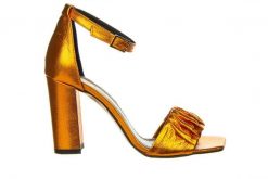 Sandały Bayla-159 4623 061-P Pomarańcz Lico 159126, Skóra naturalna - 40. Brązowe sandały Bayla, bez wzorów, z materiału, z otwartym noskiem, bez obcasa, na słupku, bez zapięcia. W wyprzedaży za 224.10 zł.