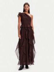 Vero Moda Sukienka koktajlowa Sabrina 10343819 Brązowy Regular Fit. Brązowe sukienki Vero Moda, s, bez wzorów, z syntetyku, wizytowe, bez kołnierzyka, bez ramiączek. Za 449.99 zł.