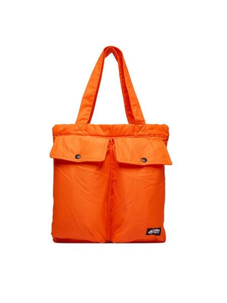 Vans Torebka VN000T61FLM1 Pomarańczowy. Brązowe shopper Vans, bez wzorów, z materiału, bez dodatków. Za 179.99 zł.