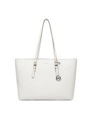 MICHAEL Michael Kors Torebka Quinn 30T5SQNT9L Biały. Białe shopper MICHAEL Michael Kors, bez wzorów, ze skóry, bez dodatków. Za 1,049.00 zł.