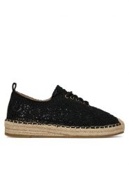 DeeZee Espadryle 3H33549-1 Czarny. Czarne espadryle DeeZee, bez wzorów, z materiału, bez obcasa, bez zapięcia. Za 119.99 zł.