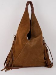Victor & Hugo Paris Skórzana torebka "Sorrel" w kolorze karmelowym - 40 x 35 x 3 cm rozmiar: onesize. Brązowe torby na ramię Victor & Hugo Paris, z aplikacjami, z materiału, na ramię, bez dodatków. Za 332.68 zł.