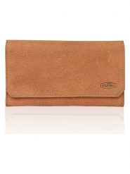 SPARWELL Skórzany portfel w kolorze karmelowym - 19 x 11 x 2,5 cm rozmiar: onesize. Brązowe portfele SPARWELL, bez wzorów, z materiału. Za 73.99 zł.