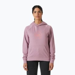 Bluza damska Helly Hansen Core Graphic Hoodie. Fioletowe bluzy Helly Hansen, bez wzorów, bez kaptura. Za 342.50 zł.
