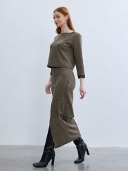 BGN Spódnica w kolorze jasnobrązowym rozmiar: 40. Brązowe spódnice BGN, na co dzień, bez wzorów, maxi, proste. Za 108.99 zł.