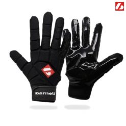 Rękawice do futbolu amerykańskiego pro linebacker, LB,RB,TE Czarne FKG-03. Czarne rękawiczki BARNETT, bez wzorów, sportowe. Za 149.00 zł.
