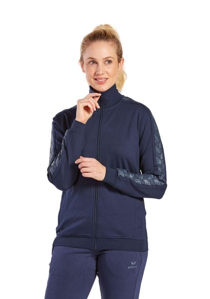 Damska bluza dresowa Erima Essential Team. Niebieskie bluzy Erima, bez wzorów, z dresówki, bez kaptura. Za 216.00 zł.