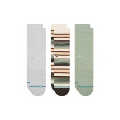 Skarpety turystyczne Stance Repeteur Crew 3 Pack. Zielone skarpety Stance, bez wzorów. Za 98.99 zł.
