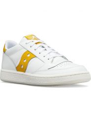 Saucony Skórzane sneakersy w kolorze biało-żółtym rozmiar: 37. Białe trampki Saucony, bez wzorów, bez zapięcia. Za 232.78 zł.