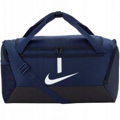Torba Nike Academy Team Duffel Bag sportowa. Niebieskie torby na ramię Nike, bez wzorów, sportowe, na ramię, bez dodatków. Za 99.00 zł.