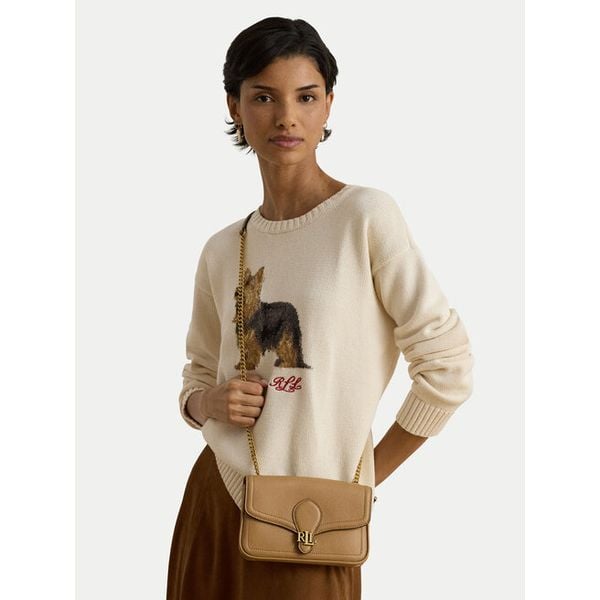Torebka LAUREN RALPH LAUREN. Brązowe torebki klasyczne Lauren Ralph Lauren, bez wzorów, bez dodatków. Za 1,199.00 zł.