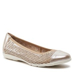 Baleriny Caprice. Żółte baleriny Caprice, bez wzorów, bez obcasa. Za 189.99 zł.