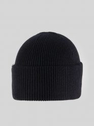 4F Czapka zimowa damska - czarna Uniwersalny. Czarne czapki 4f, bez wzorów, z dzianiny. Za 49.99 zł.