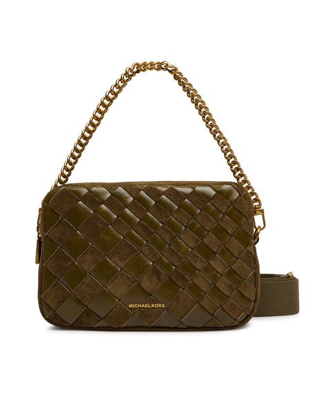 MICHAEL Michael Kors Torebka Bryant 32F6AYTC6S Khaki. Brązowe listonoszki MICHAEL Michael Kors, bez wzorów, ze skóry, bez dodatków. Za 1,099.00 zł.