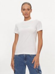 Calvin Klein Jeans T-Shirt Institutional J20J223222 Biały Regular Fit. Białe t-shirty Calvin Klein Jeans, s, bez wzorów, z bawełny, bez kołnierzyka, bez ramiączek. Za 109.99 zł.