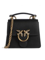 Pinko Torebka w kolorze czarnym - 12 x 10 x 6 cm rozmiar: onesize. Czarne torby na ramię Pinko, bez wzorów, z materiału, na ramię, bez dodatków. Za 660.43 zł.